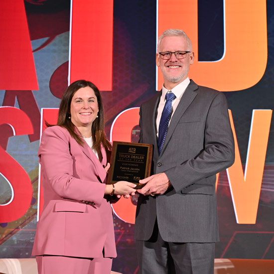 Patrick Jacobs receiving ATD award